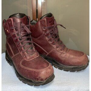 Nike Air Max ACG Men's Goadome 6" Burgundy Waterproof Boots Size 9.5M 806902-660